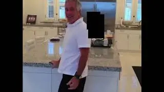 CREEPY Jeffrey Epstein Chasing Girls Around In His Kitchen