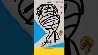 Draw 2 save : Save The Dog 🐶 Level 60 #shorts  #gaming #art