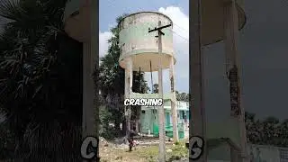 Разрушение водонапорной башни (@kutty_siva0991) #шорты