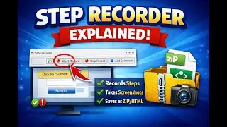 Step Recorder - Record Every Step of User Action on Remote Desktop
