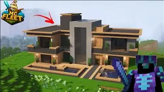 My Modern House In Mc Fleet Build 🤯 Crazy Build #mcfleet #minecraft #viralvideo
