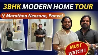 3BHK Modern Home Interior Tour | Marathon Nexzone Panvel | CB Interior