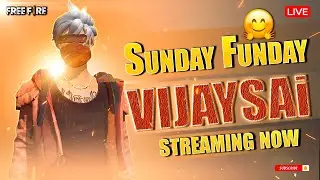 ⚡FREE FIRE TELUGU LIVE - SUNDAY x FUNDAY - VIJAYSAI GAMING BACK WITH FIRE! 🔥