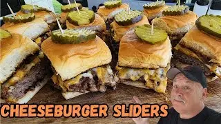 Cheeseburger Sliders on the Blackstone Griddle