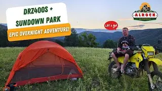 🔥 SUZUKI DRZ400 TAKE ON THE WILD / OVERNIGHT CAMPING AT SUNDOWN NATIONAL PARK
