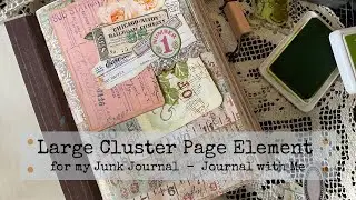 Large Cluster Page Element for Junk Journals