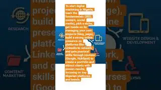 To start digital marketing in Nigeria, learn the fundamentals SEO content social media #7hubent