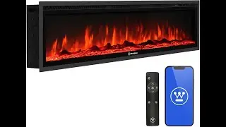 Review: Westinghouse 60-Inch Electric Fireplace &ndash; Alexa & Google Home Smart Heater!