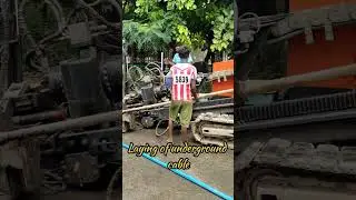 Laying of underground Cable #layingofundergroundcable #undergroundcable