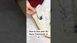 How to lace your Air Force Travisscott #airforce #lace #shorts #vibes #foryou #sneakerhead #nike