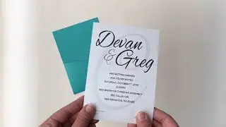How To Assemble 2-Sided Panel Pocket Invitations