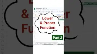 LOWER vs PROPER Function &ndash; Best Google Sheets Trick #shorts