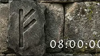 8 Hour Wealth Manifestation Timer ᚠ Fehu Rune for Success & Productivity