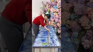 Как рисовать, используя технику переноса рисунка с помощью воды #shorts #short #tre ding #unique ...