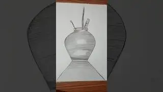 Hyper Realistic pot sketch drawing tutorial 🏺