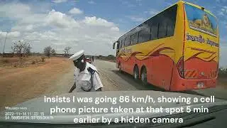 Caught on Dashcam: Tanzania traffic ticket, Africa, corrupt police