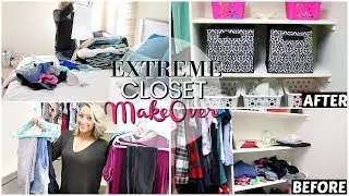 EXTREME CLOSET CLEANING | DECLUTTER & ORGANIZE WITH ME 2018 | GIVEAWAY