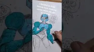 I tried to draw Samus from memory  #samus #metroid #sketch #metroidnes #darksamus