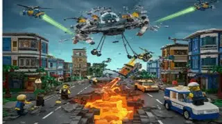 LEGO City Disaster Rescue City Setup: LEGO City 60399 and LEGO City 60401 with LEGO City MOC