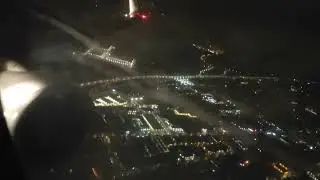 Stormy Boeing 737-800 Ryanair take off from Madrid Barajas airport. CFM56 roar!! 