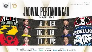 [LIVE] Regular Season MPL ID S10 | Minggu ke-1 Hari 2