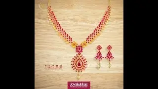 EPISODE=452 Gold Ruby Short Necklace Designs