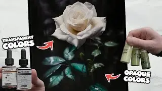 TRANSPARENT vs. OPAQUE Colors: How I USE them in my PAINTINGS