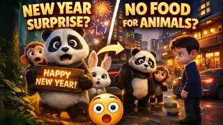 A New Year Surprise in the Forest | Milo, Pip & Panda Visit a Human City | Episode 3