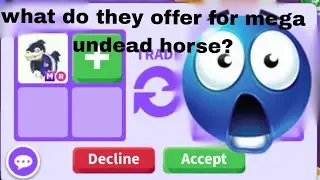 making mega undead jousting horse / I trade my mega undead horse for.. (adopt me roblox)