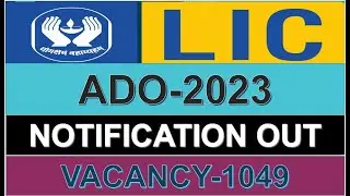 LIC ADO NOTIFICATION OUT 2023