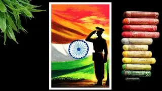 26th January Drawing Easy Oil Pastel/ How to draw republic day drawing easy #republicday #26january