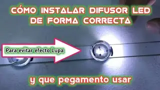 Как установить светодиодный рассеиватель и какой клей использовать