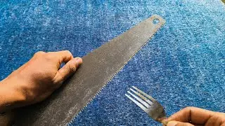 The Secret to Cutting Wood Smoothly! Only With Cutlery, Cutting Wood Would Be Easier