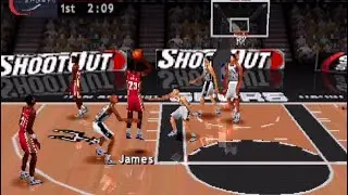 NBA CPU Game: Cavaliers vs. Spurs (4/4/25) | NBA ShootOut 2004 (PlayStation 1)