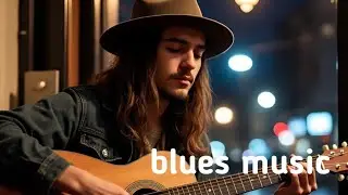 Night Work Background Music || Smooth Blues Guitar Instrumental