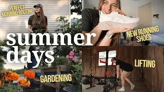 *realistic* week in my life | running, tending to the garden, sour dough working full time