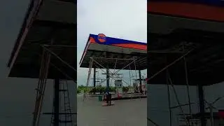 Petrol Pump ⛽ Canopy Work, Structure, Roofing, RVI | SP Enterprises