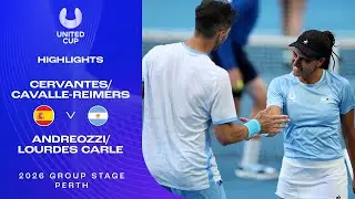 Cavalle-Reimers/Cervantes v Carle/Andreozzi Highlights | United Cup 2026 Group A