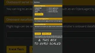 Setting up #betaflight to log blackbox on your drone