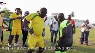Popular Dancing Referee Somo displays his dancing skills at CMA @ 10 celebrity match