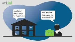 Erhvervstelefoni med support t&aelig;t p&aring;