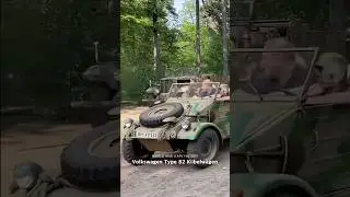 German Volkswagen Type 82 K&uuml;belwagen military light utility vehicle during World War II #ww2 #panzer