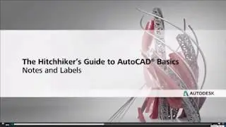 Basics of AutoCAD - Notes and Labels