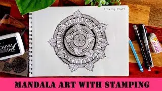 Best how to draw MANDALA ART for beginners I Step by step tutorial