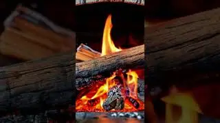 Relaxing Fireplace 🔥 Crackling Fire Sounds for Deep Sleep, Stress Relief & Calm Mind  #relax