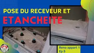 je pose le receveur de douche et l'étanchéité ep5 💪👍
