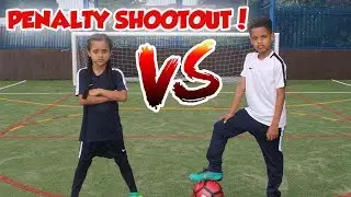 FOOTBALL CHALLENGE | PENALTY SHOOTOUT CHALLENGE | TASH BALLER VS MY SISTER