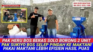 Usaha Jual Beras & Usaha Jasa Giling Padi Pakai MAKTANI MT212 Hasil Lebih Bagus & Dedak Halus