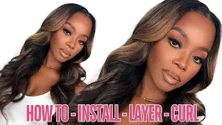 The Best BLACK GIRL BLONDE With  Brown Highlights Wig Ever! Is It Budget Friendly? #RemyForteHair