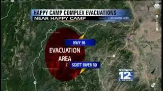 Evacuations at Happy Camp Fire Complex